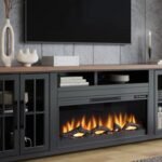 fireplace tv console