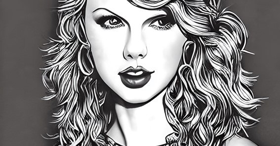 taylor swift coloring pages