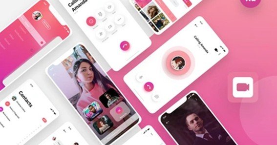 pink video chat