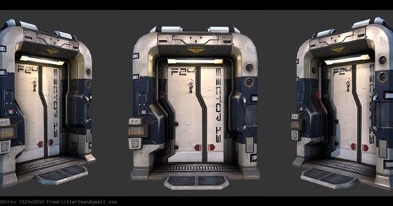 sci fi door